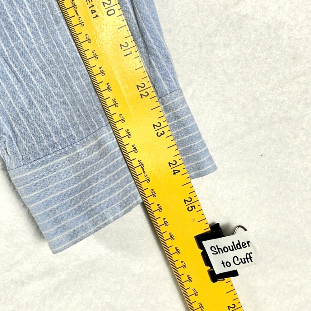 Brooks Brothers J Crew Alan Flusser Mens Size M Button Down Shirts Gingham Linen - Picture 13 of 16